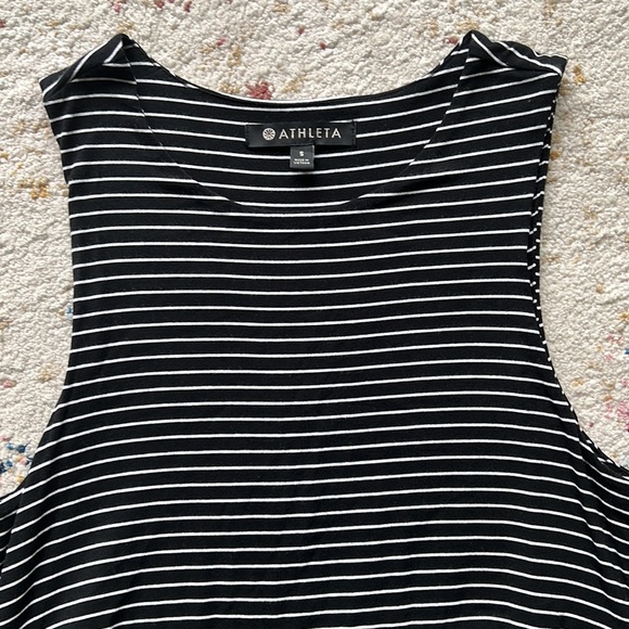 Athleta Santorini High Neck Modal Stripe Dress Small - Picture 3 of 7